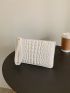 Crocodile Embossed Clutch Bag