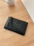 Crocodile Embossed Clutch Bag