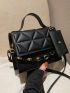 Quilted Flap Chain Square Bag With Coin Purse