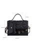 Quilted Flap Chain Square Bag With Coin Purse