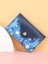 Galaxy Graphic Snap Button Card Holder