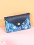 Galaxy Graphic Snap Button Card Holder