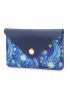 Galaxy Graphic Snap Button Card Holder