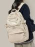 Large Capacity Letter Graphic Backpack