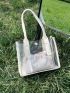Clear Tote Bag With Drawstring Inner Pouch