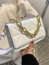 Mini Quilted Flap Square Bag With Chain Handle