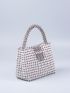 Beaded Detail Square Bag