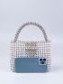Beaded Detail Square Bag