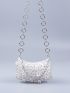 Flower Decor Square Bag