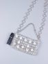 Flower Decor Square Bag