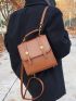 Mini Minimalist Flap Backpack