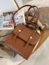 Mini Minimalist Flap Backpack