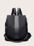 Quilted Anti-theft Large Capacity Backpack