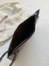 Quilted Artificial Patent Leather Square Bag