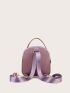 Mini Metal Detail Top Handle Satchel Bag