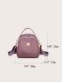 Mini Metal Detail Top Handle Satchel Bag