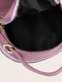 Mini Metal Detail Top Handle Satchel Bag