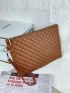 Quilted Square Bag With Wristlet