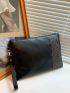 Studded Decor Square Bag With Wristlet