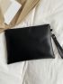 Studded Decor Square Bag With Wristlet