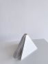 Metallic Pyramid Bag With Wristlet