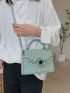 Chain Decor Quilted Flap Square Bag