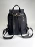 Tassel Decor Large Capacity Flap Backpack