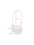 Mini Minimalist Knot Decor Flap Saddle Bag