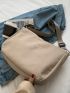 Minimalist Nylon Flap Square Bag