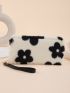 Floral Pattern Fluffy Long Wallet