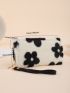 Floral Pattern Fluffy Long Wallet