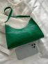 Minimalist Quilted Baguette Bag