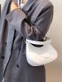 Minimalist Stone Grain Baguette Bag