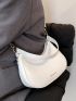 Minimalist Stone Grain Baguette Bag