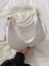 Minimalist Stone Grain Baguette Bag