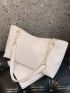 Minimalist Quilted Chain Tote Bag