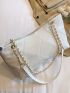 Minimalist Quilted Chain Tote Bag