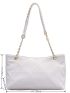 Minimalist Quilted Chain Tote Bag