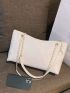 Minimalist Quilted Chain Tote Bag