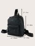 Mini Geo Graphic Curved Top Backpack