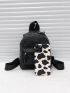 Mini Geo Graphic Curved Top Backpack