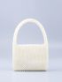 Faux Pearl Decor Square Bag