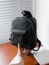 Mini Geo Graphic Curved Top Backpack