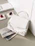 Minimalist Chain Decor Flap Square Bag