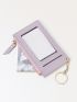 Keychain Decor Stitch Detail Card Holder