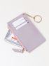 Keychain Decor Stitch Detail Card Holder