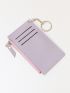 Keychain Decor Stitch Detail Card Holder