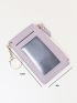 Keychain Decor Stitch Detail Card Holder