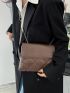 Quilted Flap Chain Square Bag