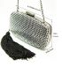 Metallic Tassel Decor Chain Box Bag